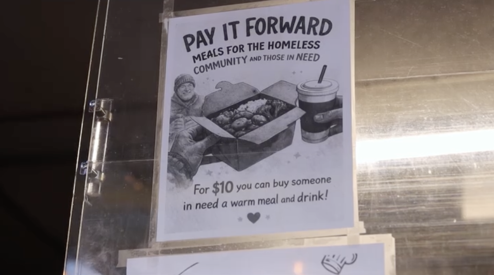 The Pay It Forward program at Chez Leon.