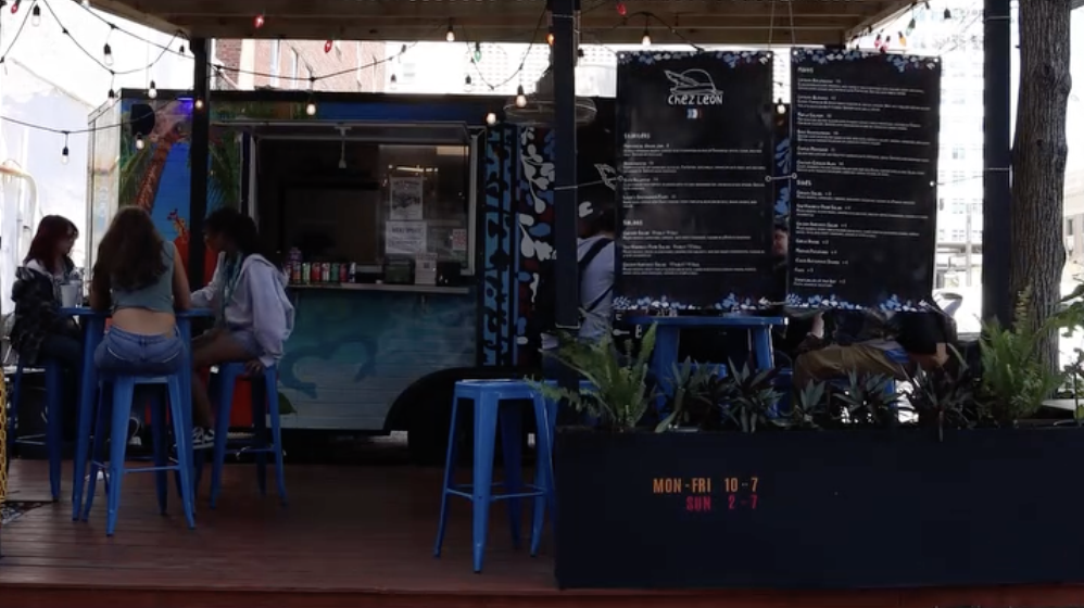Leon at the Chez Leon food truck.